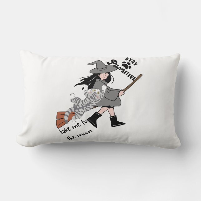 Flying Cat Lumbar Cushion (Front)