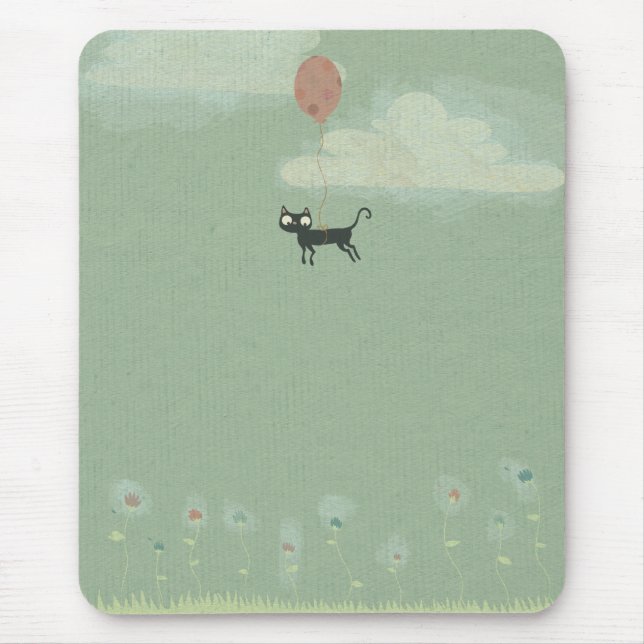 Flying Cat Mouse Mat (Front)