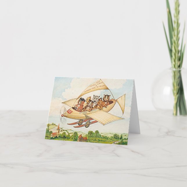 Flying Cats  by Louis Wain   Card (Front)