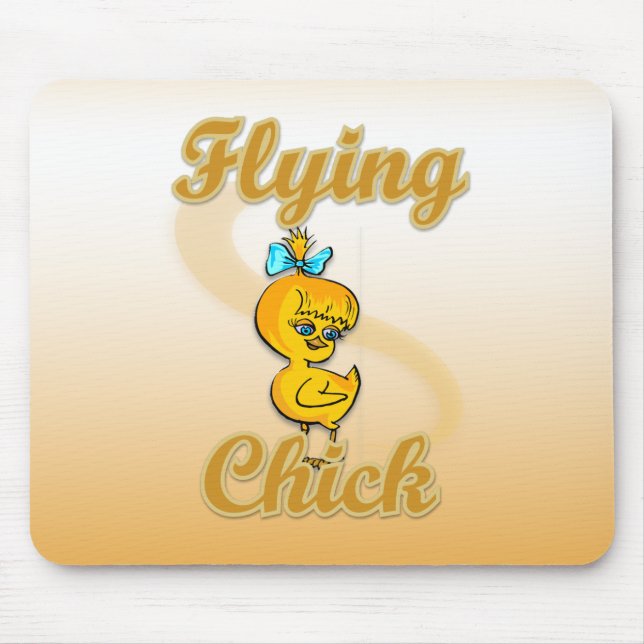Flying Chick Mouse Mat (Front)