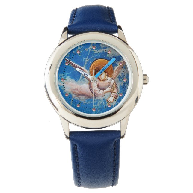 FLYING CHRISTMAS ANGEL IN BLUE SKY WATCH (Front)