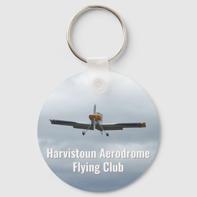 Flying Club Keyring with Light Aircraft. (Front)
