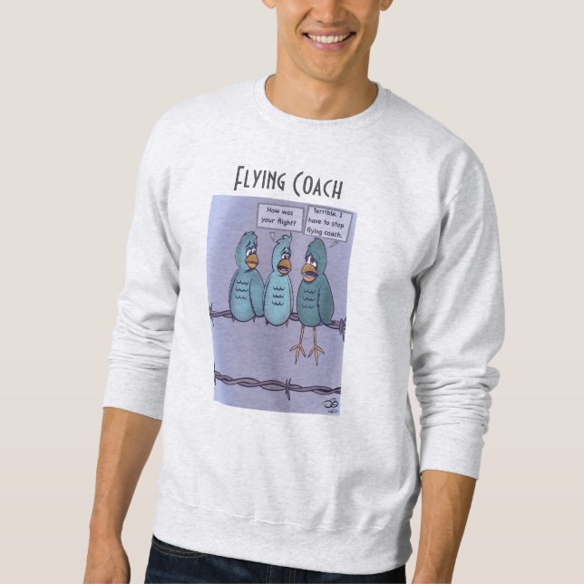 Flying Coach Ash Men's Sweatshirt (Front)