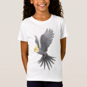 Flying Cockatiel Girls Babydoll Shirt