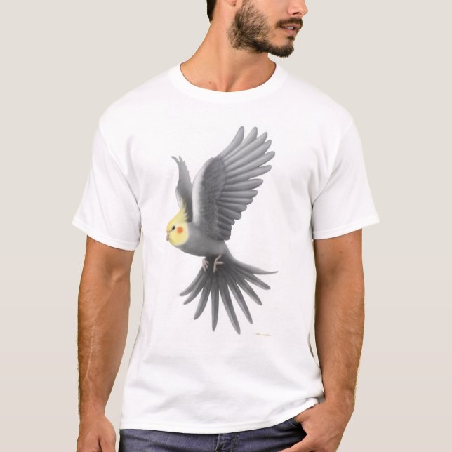 Flying Cockatiel T-Shirt (Front)