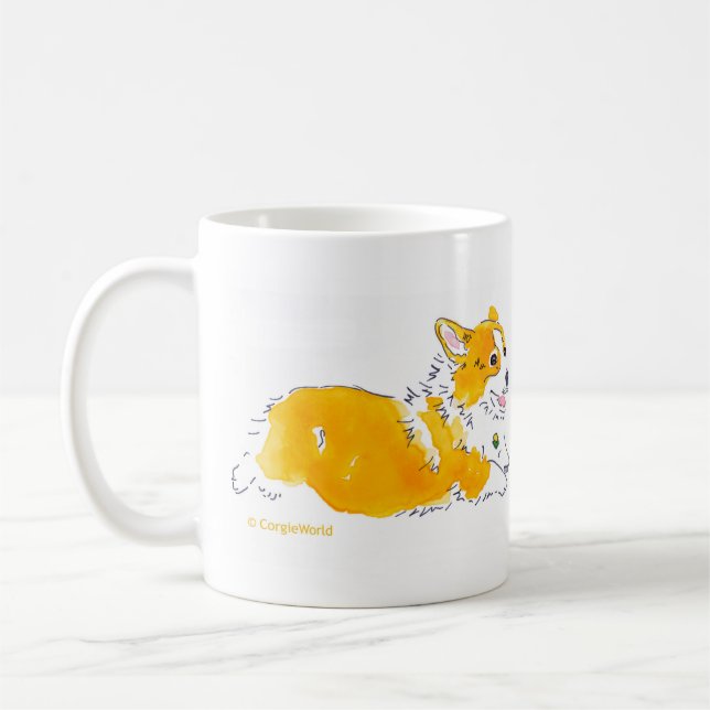 Flying Corgis Mug (Left)