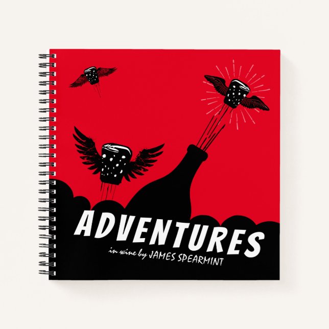 Flying corks homemade wine making tasting journal (Front)