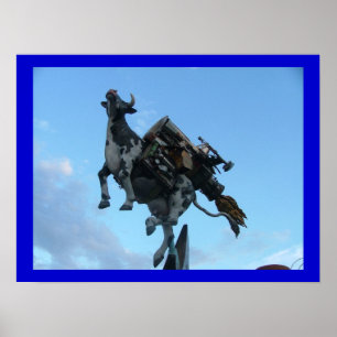 Flying Cow Poster