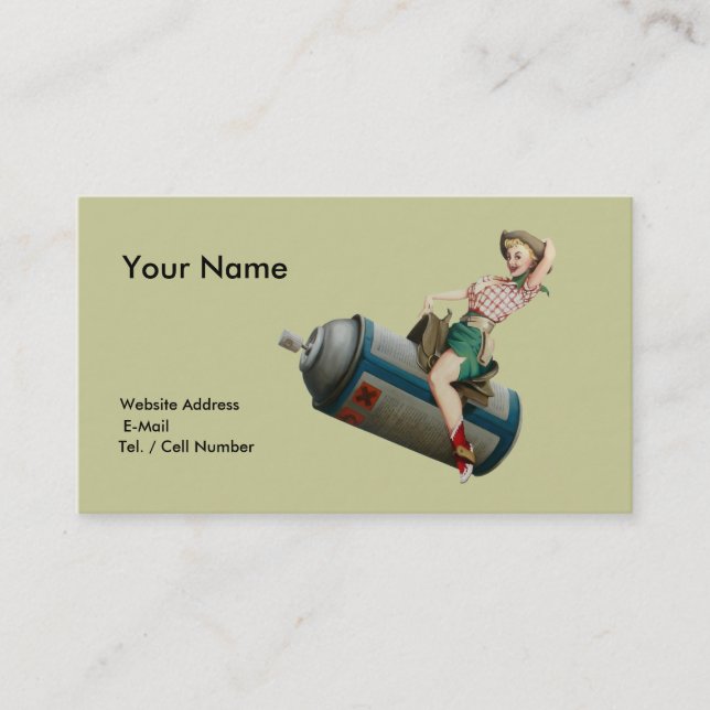 Flying Cowgirl Business Card (Front)