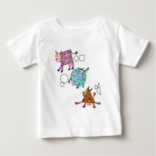 Flying Cows Baby T-Shirt