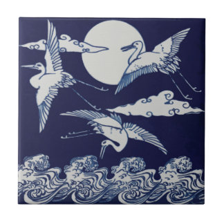 Flying Crane Tile - Christopher Dresser