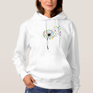 Flying cute bears dandelion flow hoodie