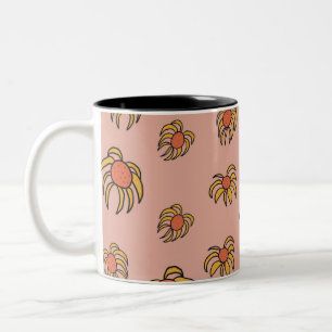 Flying Daisies Spring and Summer floral mug