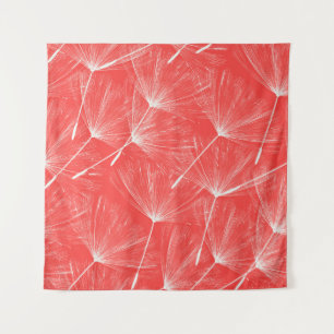 Flying Dandelion Seeds Vintage Background. Tapestry