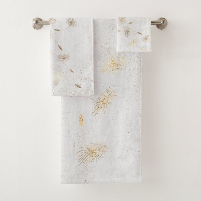 flying dandelions bath towel set (Insitu)