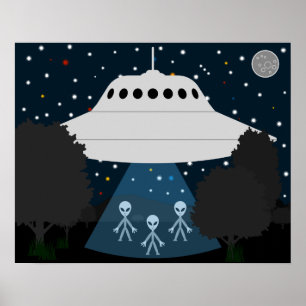 Flying Disc Stargazing Poster