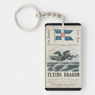Flying Dragon Clipper sailing ship 1858 Key Ring