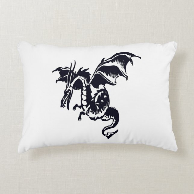 Flying Dragon Design Decorative Cushion (Front)