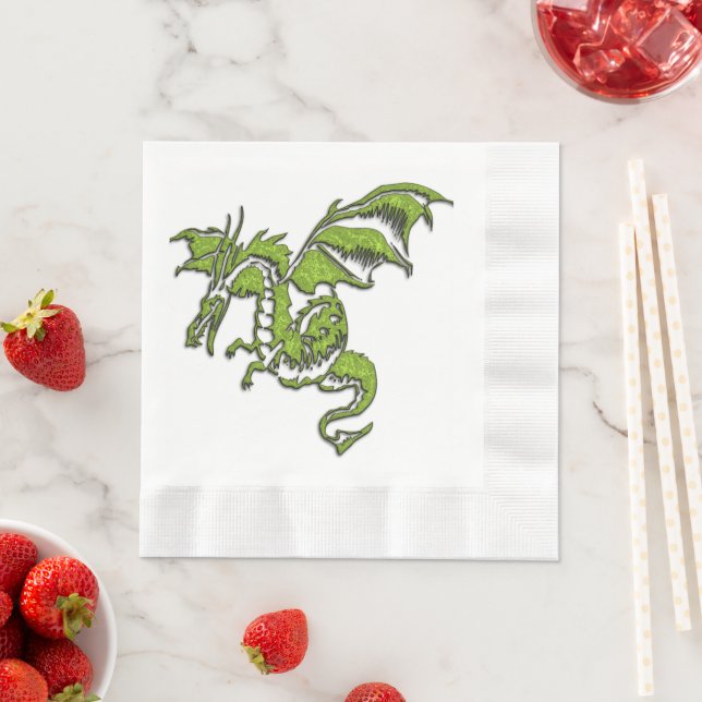 Flying Dragon Design Napkin (Insitu)
