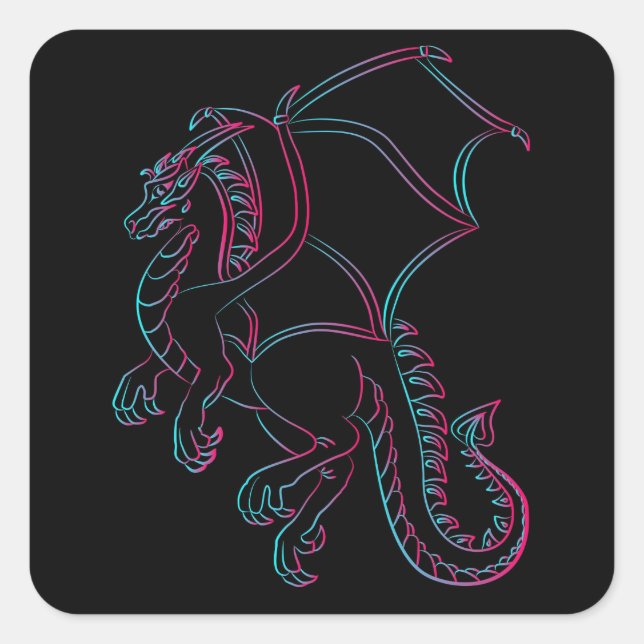 flying dragon stickers (Front)