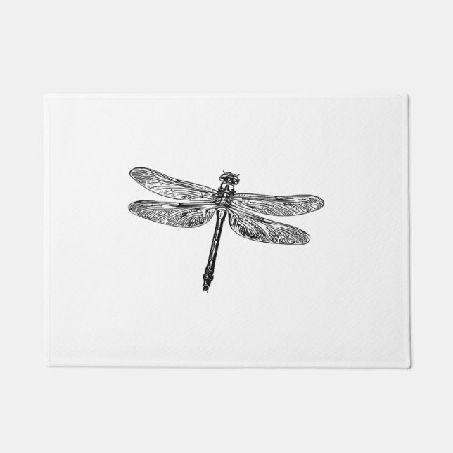 flying dragonfly  doormat (Front)
