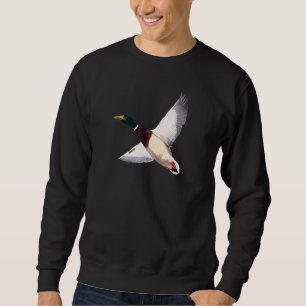 Flying Drake Duck Hunting By Committed Waterfowl Sweatshirt