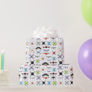 Flying Drones  Wrapping Paper