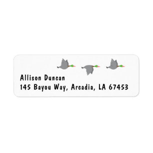 Flying Ducks Return Address