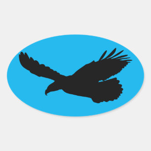 Flying Eagle Blue Sticker - Choose Colour