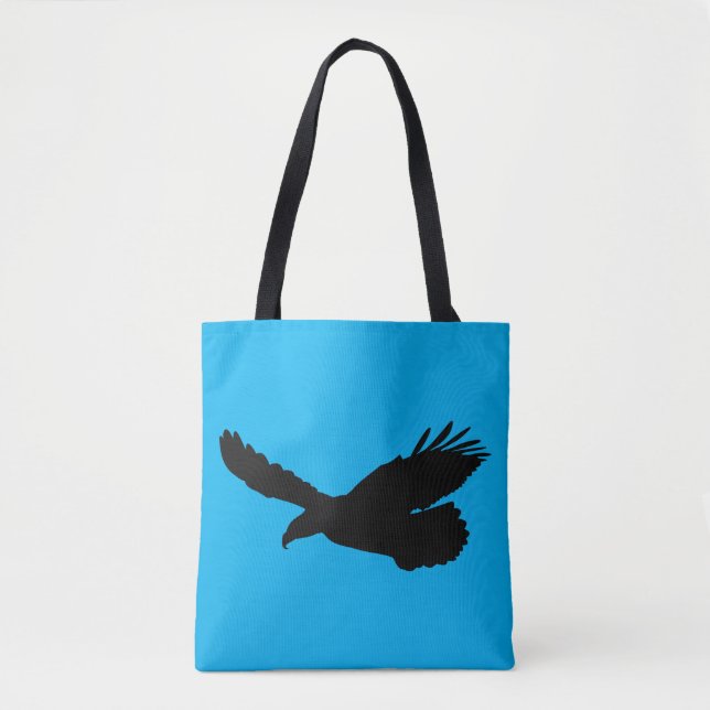 Flying Eagle Blue Tote Bag - Choose Color (Front)