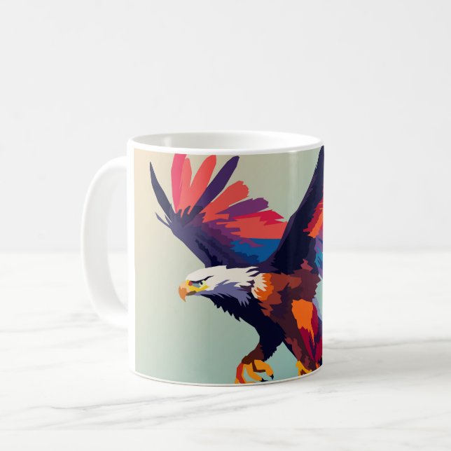Flying eagle coffee mug (Front Left)