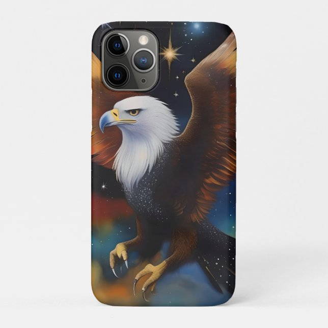 Flying Eagle Colorful Cosmic Art, Case-Mate iPhone Case (Back)