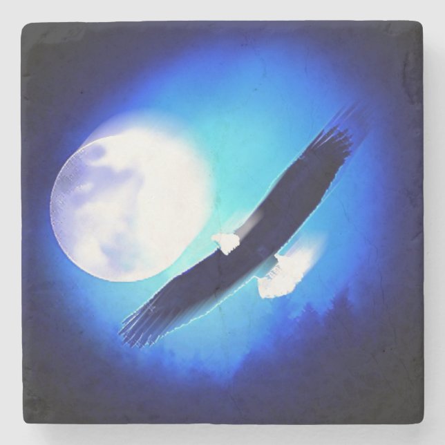 Flying Eagle & Moon Stone Coaster (Front)