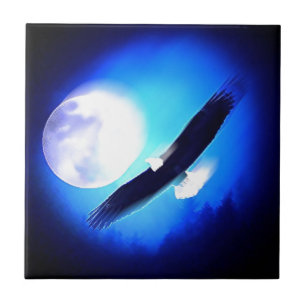 Flying Eagle & Moon Tile