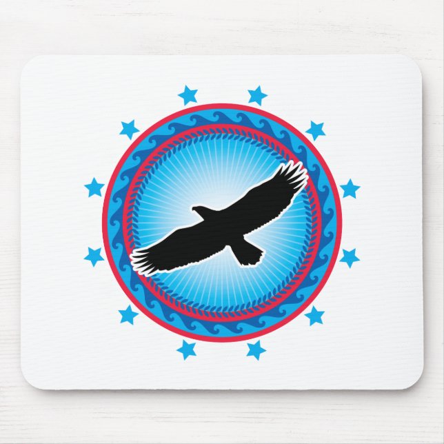 Flying Eagle Mouse Mat (Front)