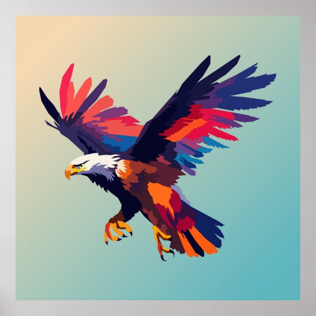 Flying eagle poster (Front)