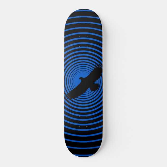 Flying Eagle Skateboard Blue - Custom Colours (Front)