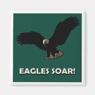 Flying Eagle Square Magnet