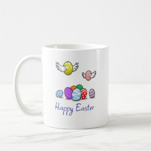 Flying Easter Eggs Coffee Mug