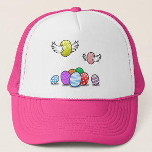 Flying Easter Eggs Trucker Hat