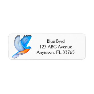 Flying Eastern Bluebird Address Labels