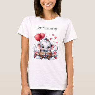 Flying Elephant Birthday T-Shirt