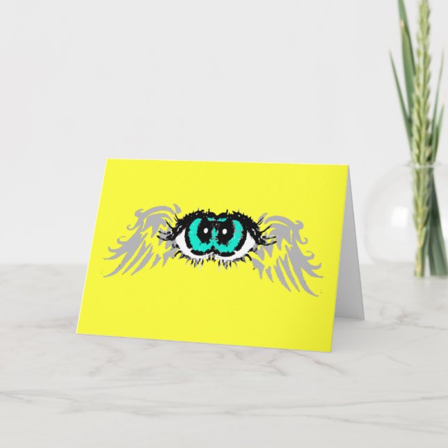Flying Eyes GREETING CARD (Front)