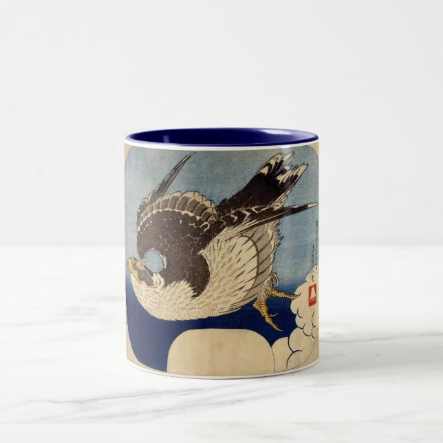 Flying Falcon Two-Tone Coffee Mug (Center)