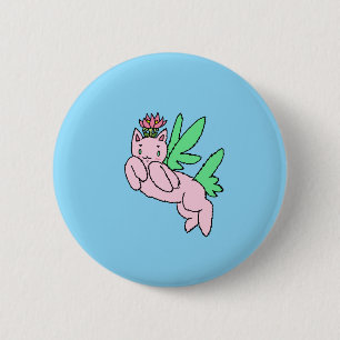 Flying Fantasy Critter 6 Cm Round Badge
