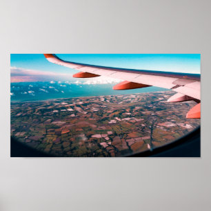 Flying far, far away poster