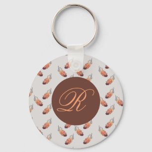 flying feathers key ring