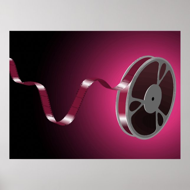 Flying Film Reel Poster (Front)
