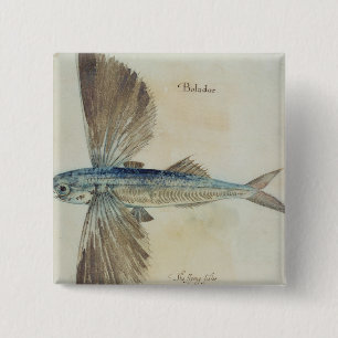 Flying-Fish 15 Cm Square Badge