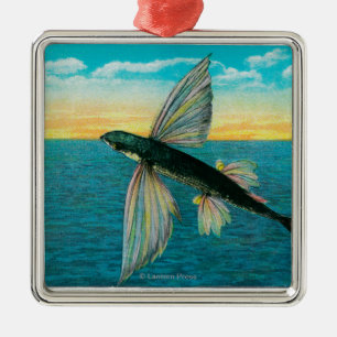 Flying Fish at Catalina Island Metal Tree Decoration